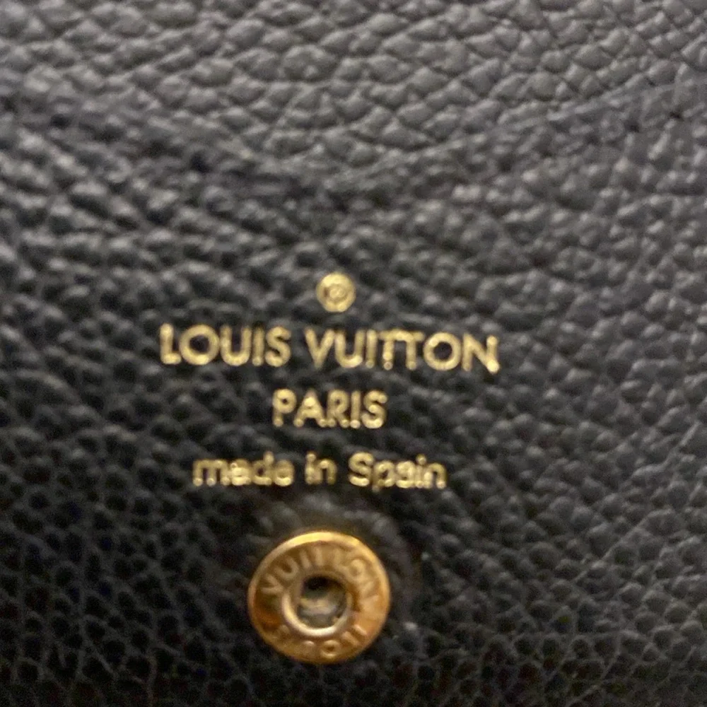 LOUIS VUITTON Black Monogram Empreinte Leather Multicartes Wallet with COA - Picture 4 of 10